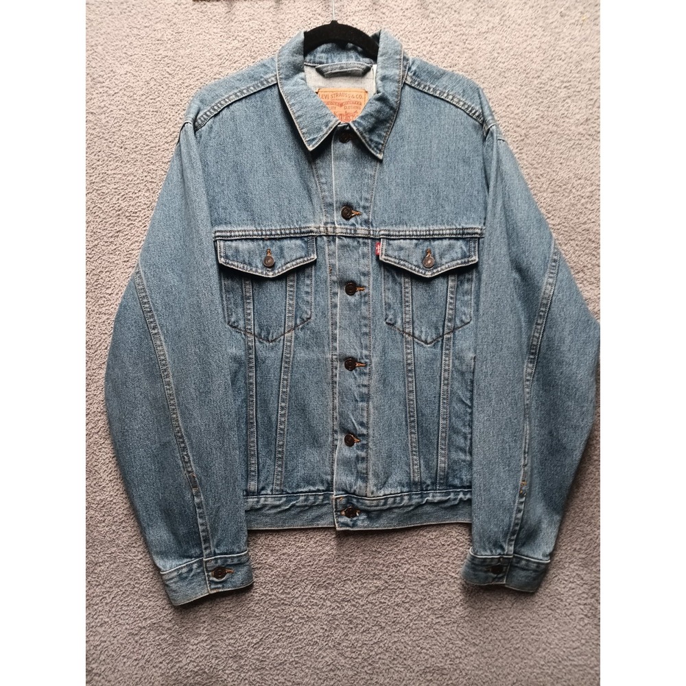 Levi's 70507 Standard Trucker Men's M Light Blue Denim Jacket - Picture 1 of 8